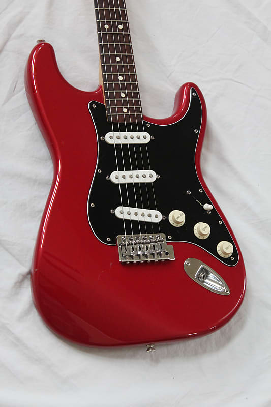 Red and 2024 black strat