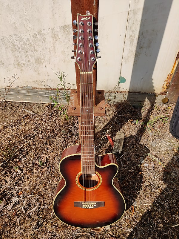 Ashton 12 string Guitar Sunburst Reverb UK