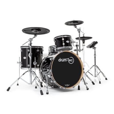 drum-tec pro 3 with Roland TD-27 - 1 up 1 down - Piano Black