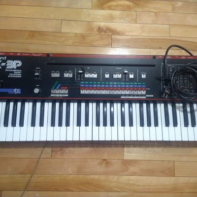 Roland JX-3P 61-Key Programmable Preset Polyphonic Synthesizer 1983 - 1985 - Black