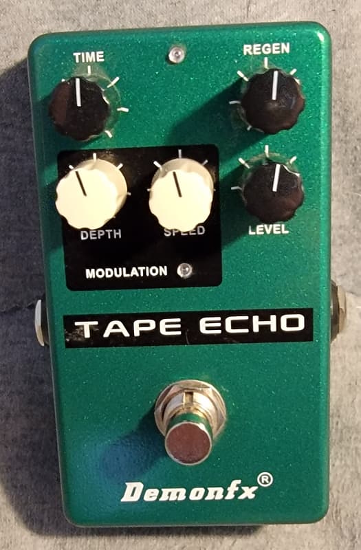 Demon FX Tape Echo Analog Delay 2022 Green Reverb UK