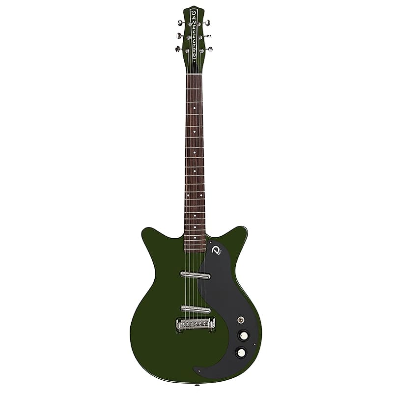 Danelectro 59M NOS+ Guitar (Blackout Green Envy) image 1
