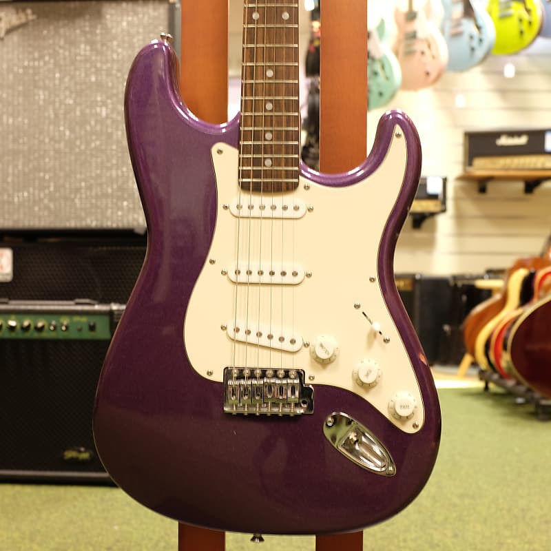 Squier fsr bullet stratocaster in metallic purple cheap