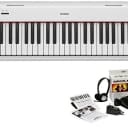 Yamaha NP12 Piaggero - 61-Key Keyboard - Portable Digital Piano with B2 Survival Kit  - White