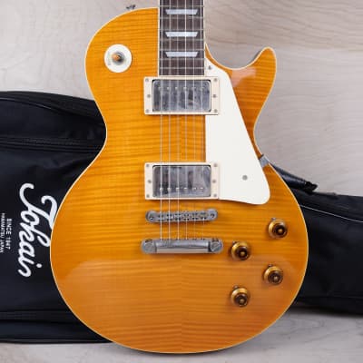 1985 Tokai Love Rock LS-65 Standard Ice Tea Burst Flame Top | Reverb