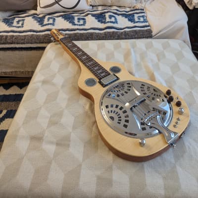 Custom Ghost Saddle MIDI Lapsteel Resonator Dobro/Weissenborn Guitar image 1