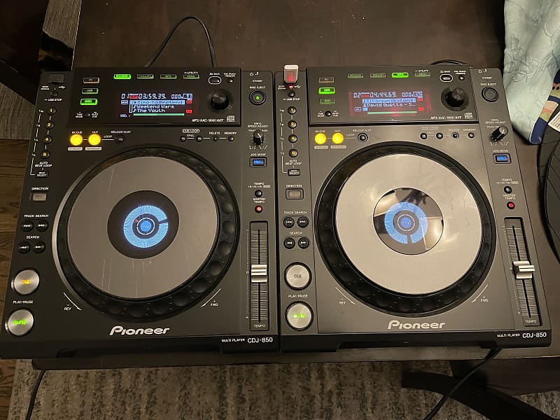 PAIR Pioneer DJ CDJ-850 K Black CDJ850 Digital CD USB Midi Turntable Deck  850K