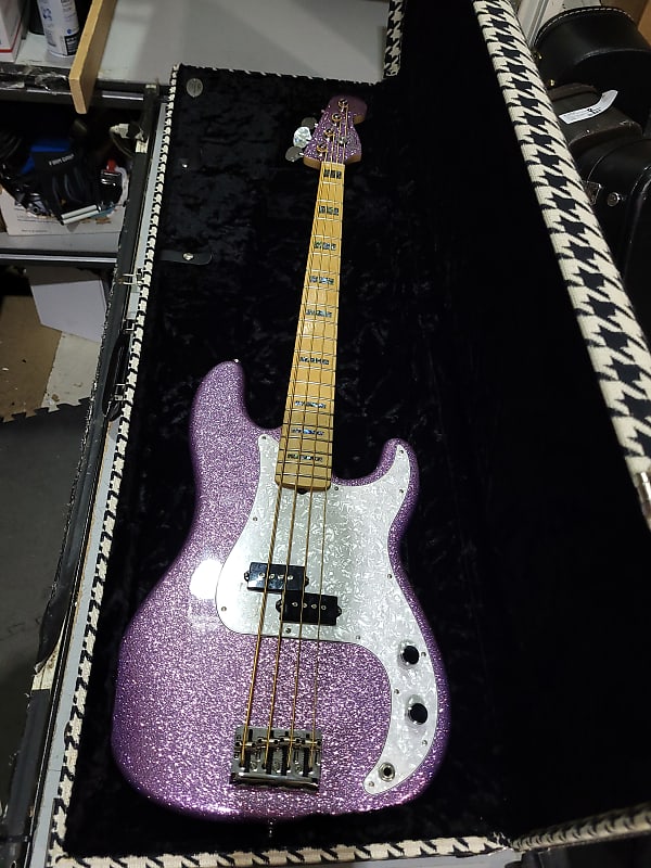 Fender Limited Edition Adam Clayton (U2) Precision Bass - Purple Sparkle image 1
