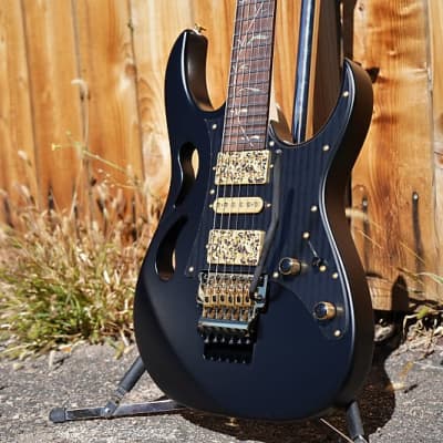 Ibanez Steve Vai PIA3761 - Onyx Black 6-String Electric Guitar w/ Hardshell Case (2023) image 6