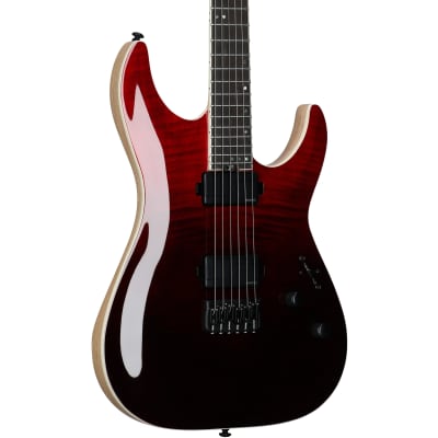 Schecter C-1 SLS Elite Electric Guitar, Blood Burst image 1
