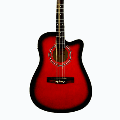 De Rosa GA300CE RDS Dreadnought Cutaway Basswood Top Maple Neck 6 String Acoustic Electric Guitar