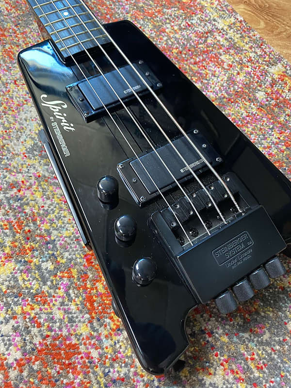 ベース Steinberger Spirit XT-2 Left-Hand Black Steinberger Spirit XT-2-L/H Left-Handed Standard Bass Guitar