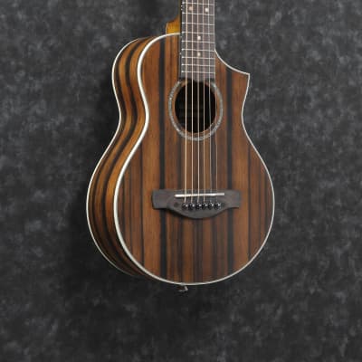 Ibanez EWP13 Piccolo Acoustic Guitar Dark Brown Open Pore image 4