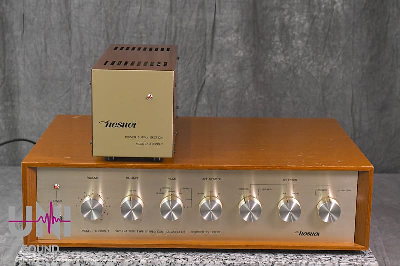 UESUGI U-BROS 1 Vacuum Tube Type Stereo control amplifier is Excellent condition  			