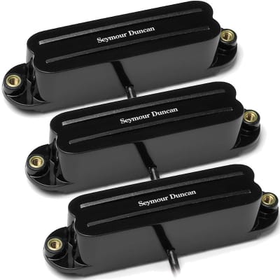 Seymour Duncan SHR-1 Hot Rails for Strat pickup set - black image 1