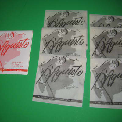 D'Aquisto Set of Flatwound Guitar Strings Vintage from 1960's image 2