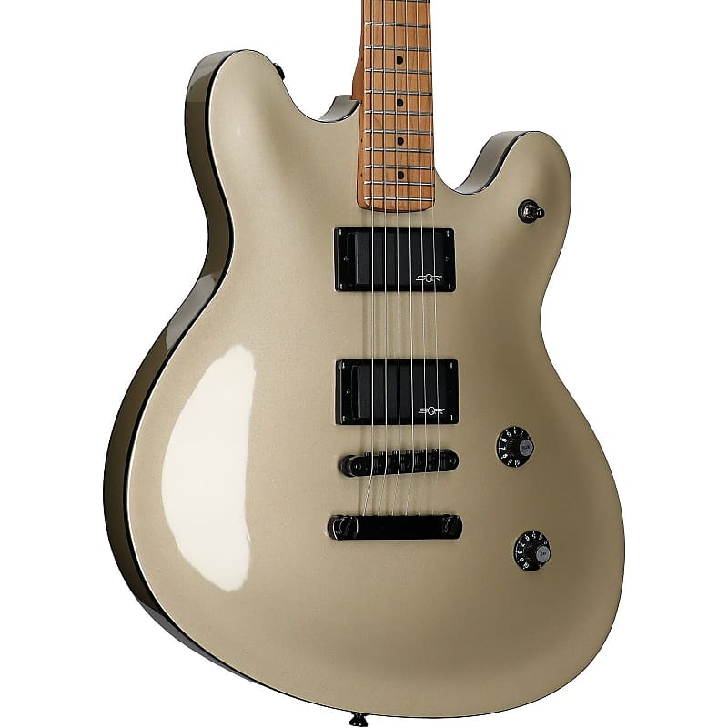 Squier Contemporary Active Starcaster, with Maple Fingerboard, Shoreline Gold image 1