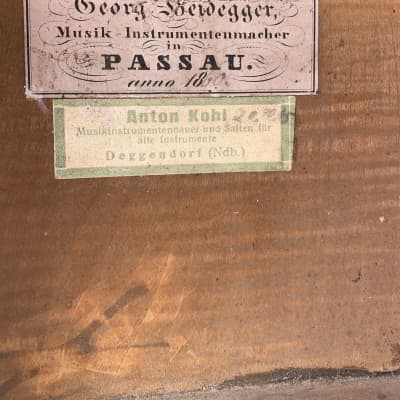1860 Early Romantic Guitar Heidegger/Hornsteiner Passau Bavaria (Video) image 10