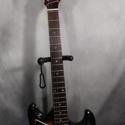 Teisco Vintage, Rare, Made in Japan, Solid Body Electric Guitar 1960s - Tobacco Burst image 7
