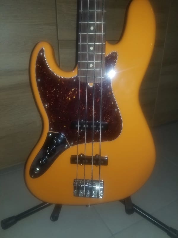 Fender Player Jazz Bass Left Handed Gaucher Capri Orange image 1