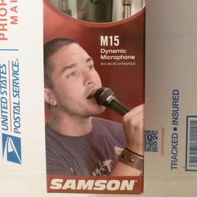 NEW Samson M15 Dynamic Handheld Hyper-Cardioid Mic Vocal/Speaking Microphone +Cable+Clip image 1
