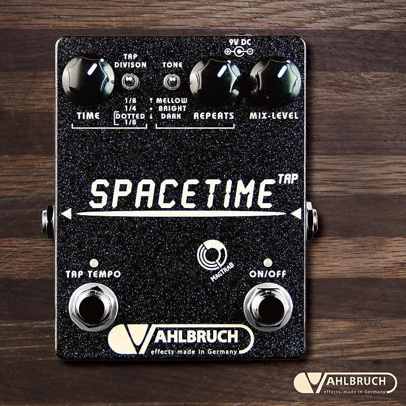 Vahlbruch SpaceTime Delay Tap Tempo, black knobs, MagTraB switching, NEW, made in Germany image 1