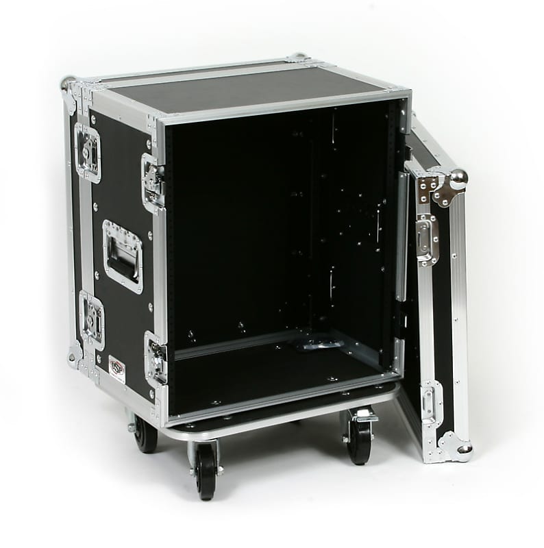 OSP Deluxe ATA 12 Space 12U Effects Road Tour Rack Flight Case with Casters image 1