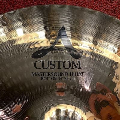 Zildjian A20550 14" A Custom Mastersound Hi-Hat (Pair) Cymbals image 7