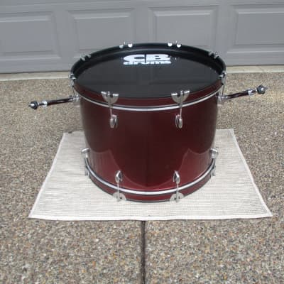 CB 700 22 Round X 16 Bass Drum, Wine Red, Hardwood Shell - Clean Condition! image 9