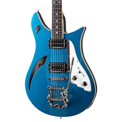 Duesenberg Double Cat Semi-Hollow Guitar - Catalina Blue image 2