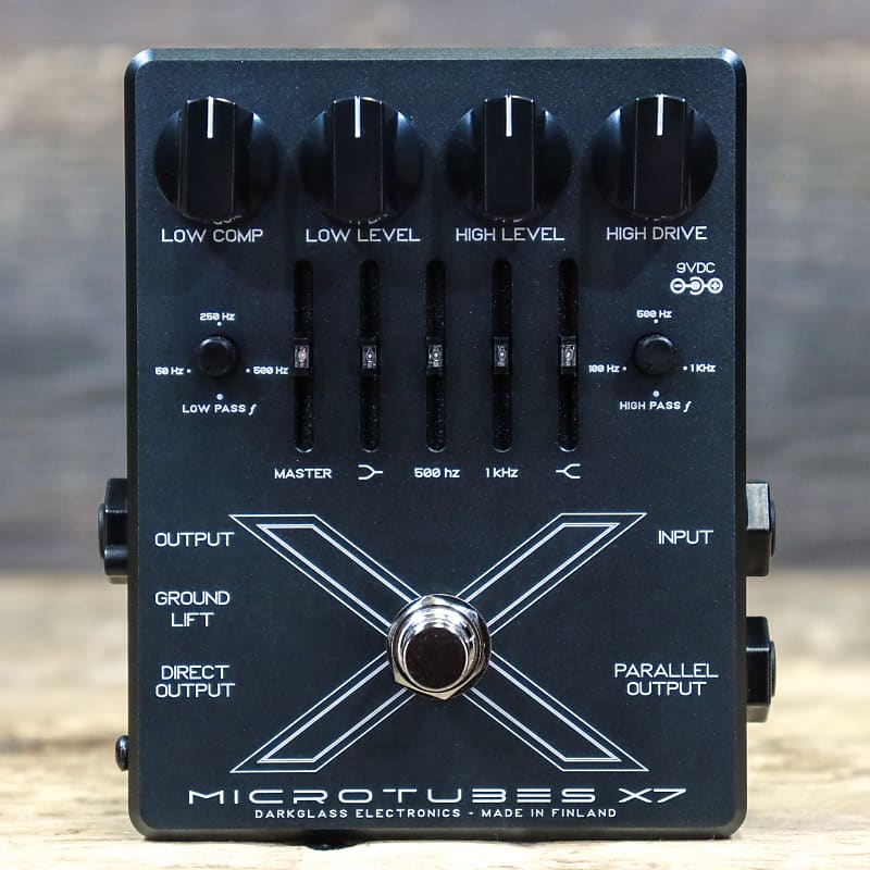 Darkglass Electronics Microtubes X7 Graphic EQ Bass Drive/Preamp Effect  Pedal