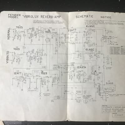 fender ‘70’s Vibrolux Reverb manual, schematic | Reverb