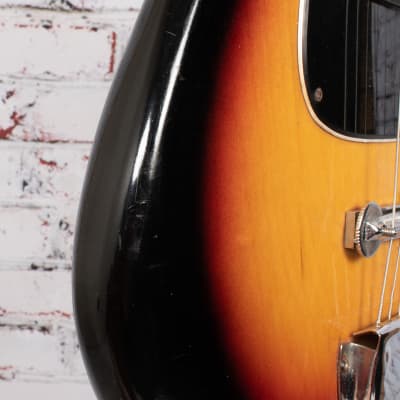 Teisco Single Pickup Vintage Electric Guitar, Sunburst x1637 (USED) image 13