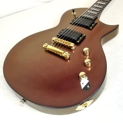 ESP LTD EC-1000 Set Neck Electric Guitar - Gold Andromeda, 2022, w/ESP Hard Shell Case image 6