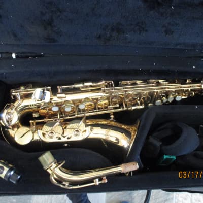Beltone  brand Alto saxophone with case and mouthpiece for sale