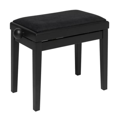  Donner Piano Bench, Adjustable Keyboard Bench Portable Stool  Collapsible Chair Foldable Seat X-Style, 2.4 Inch Thickness High-Density  Sponge Padded, Non-Skid Design, Black