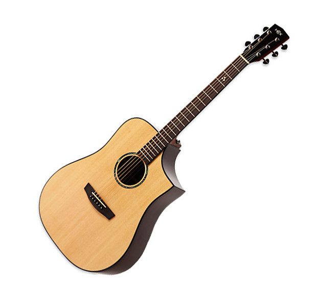 HEX Sting D350CE Cutaway Solid Top Fishman EQ Pickup Dreadnought Acoustic Guitar