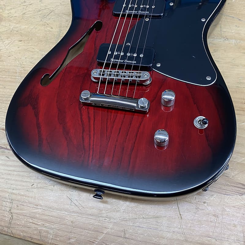 Fender TC-90 Double Cutaway Thinline Seymour Duncan P90- Trans Red Burst |  Reverb