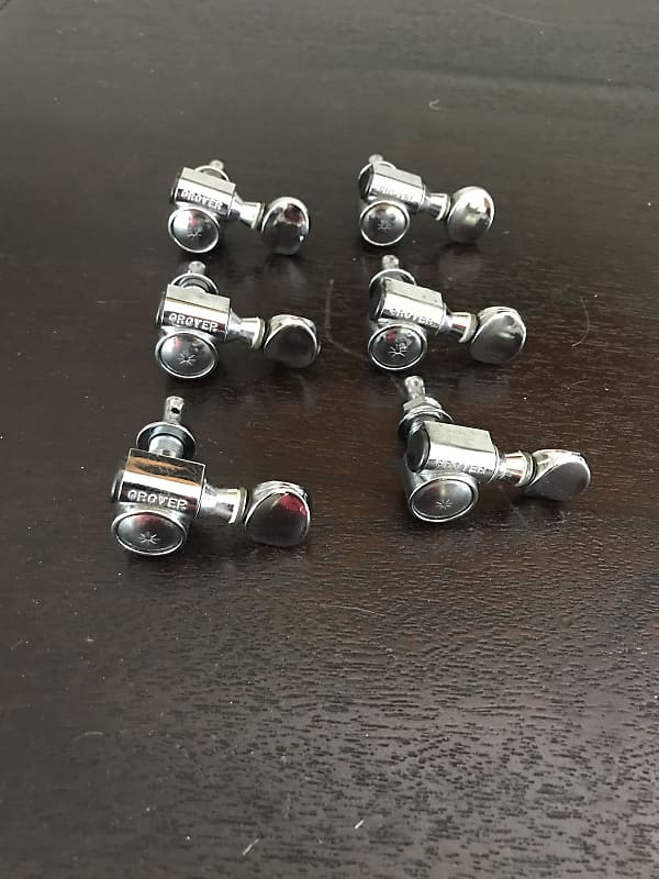 Grover Star Tuners USA 60s-70s Chrome Vintage