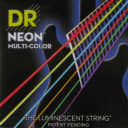 DR NMCE-9 Coated Neon Multi-Color Electric Guitar Strings, Light (9-42)