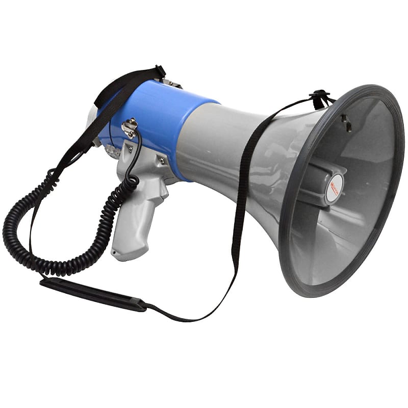 Professional Large Bell Transistor Megaphone with Detachable Microphone - New image 1