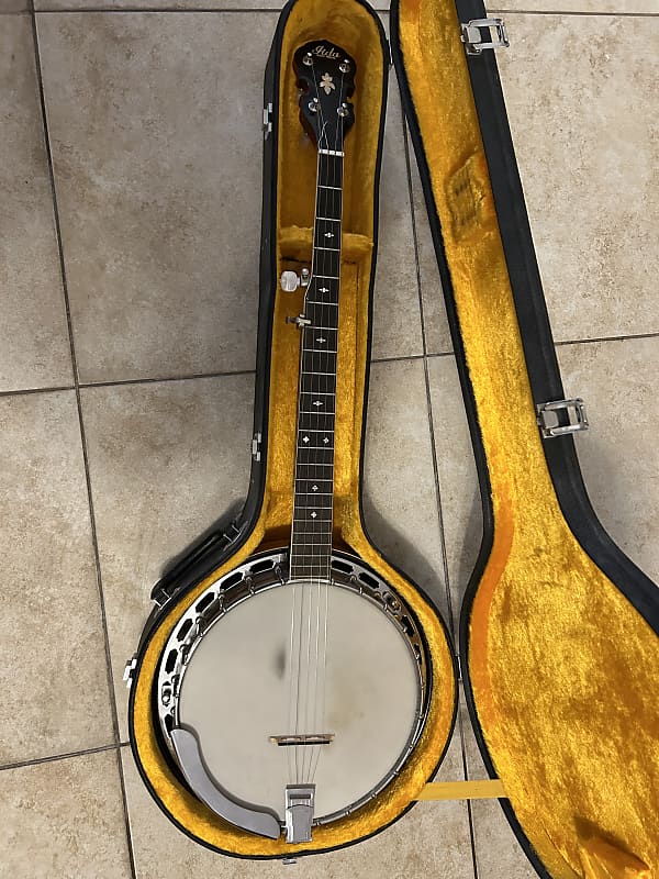 Iida 2311 bluegrass banjo 1970s natural w ohsc a beauty Reverb