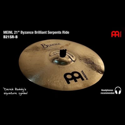 Meinl Byzance Brilliant Serpents Ride Cymbal 21 image 2