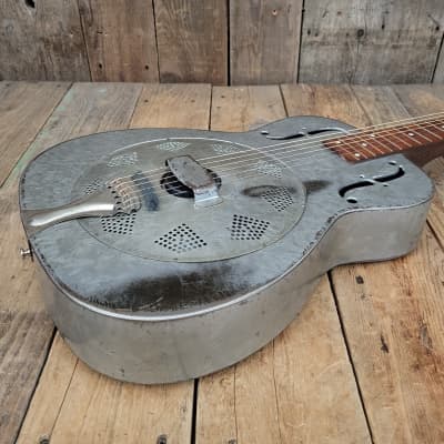National Duolian Square Neck Frosted Dueco Resonator Dobro 1936 - Frosted Dueco imagen 10