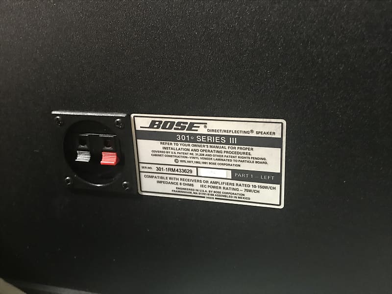 Bose 301 Series 3 . Left and Right speaker system 1980 | Reverb