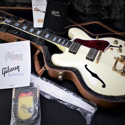 Gibson Custom  ES-355 Memphis in Classic Vintage White "VOS"  2016 image 2