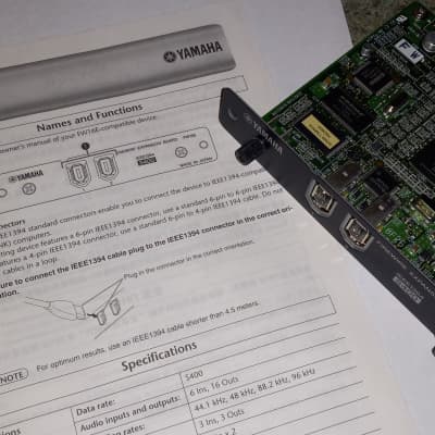 Yamaha FW16E Firewire Interface Card for MOTIF XF/XS | Reverb