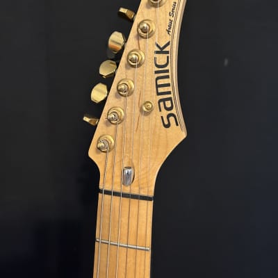 Samick Artist Series Telecaster Black And Gold Electric