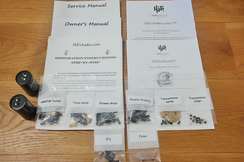 Onkyo TX-5000 restoration kit filter capacitor repair rebuild fix  			