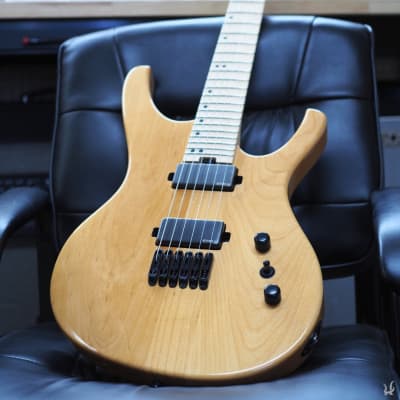 Halo Wide Neck Guitar (48.5mm), Octavia 6 String Electric, EMG Pickups - Natural for sale